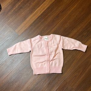 Moon and back, pink cardigan sweater, 18-24 month